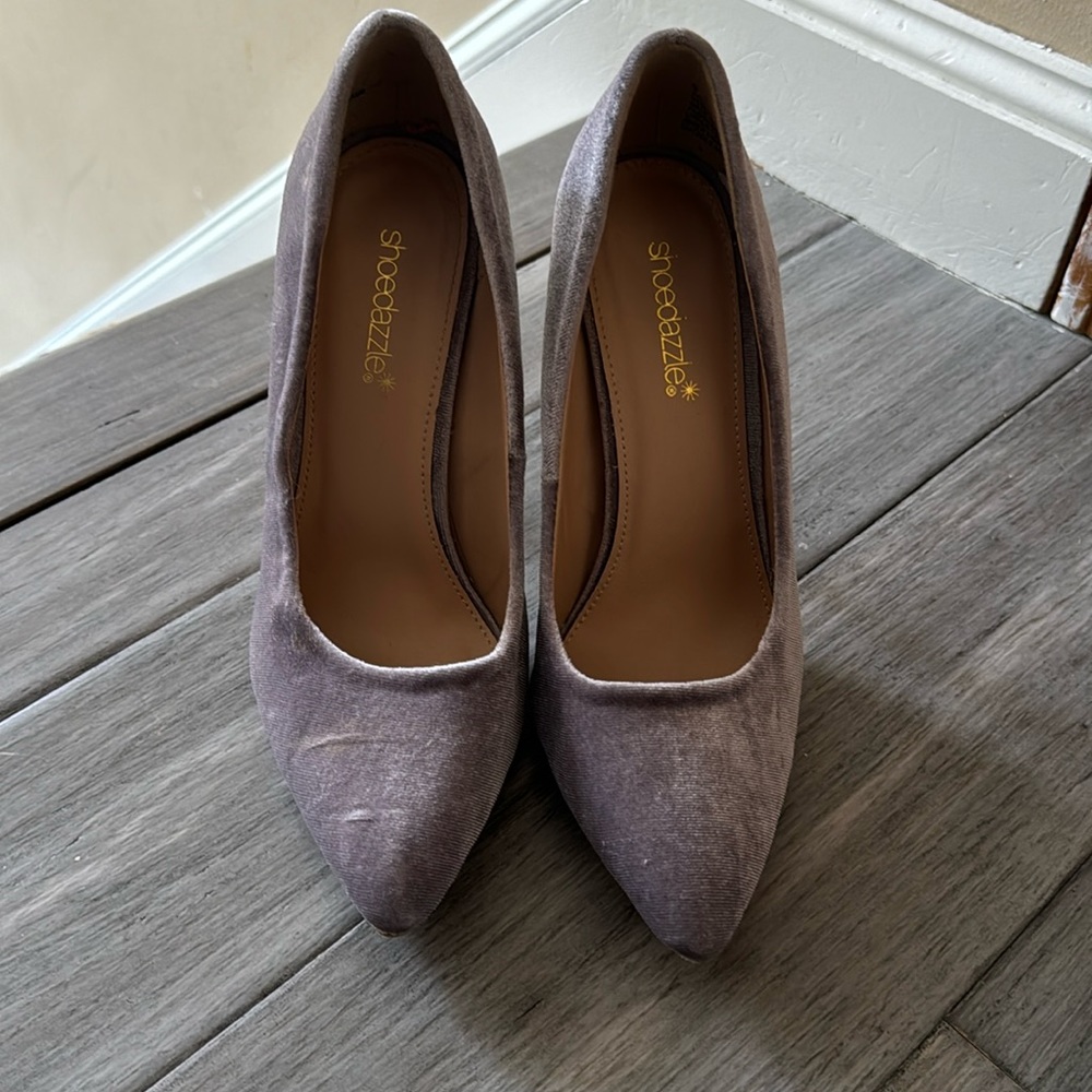 Lilac purple heels